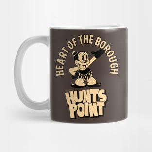 Hunts Point Bronx NYC - Comic-Style Neighborhood Vibe Mug